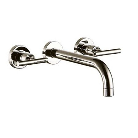 DAWN Dawn AB16 1035BN Dawn Wall Mounted Double-Handle Concealed Washbasin Mixer; Brushed Nickel AB16 1035BN